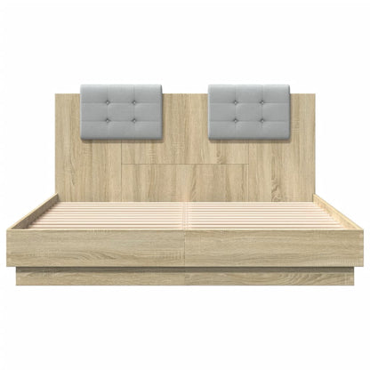 Bed Frame without Mattress 150x200 cm Sonoma oak
