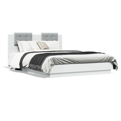 Bed Frame without Mattress 140x200 cm White