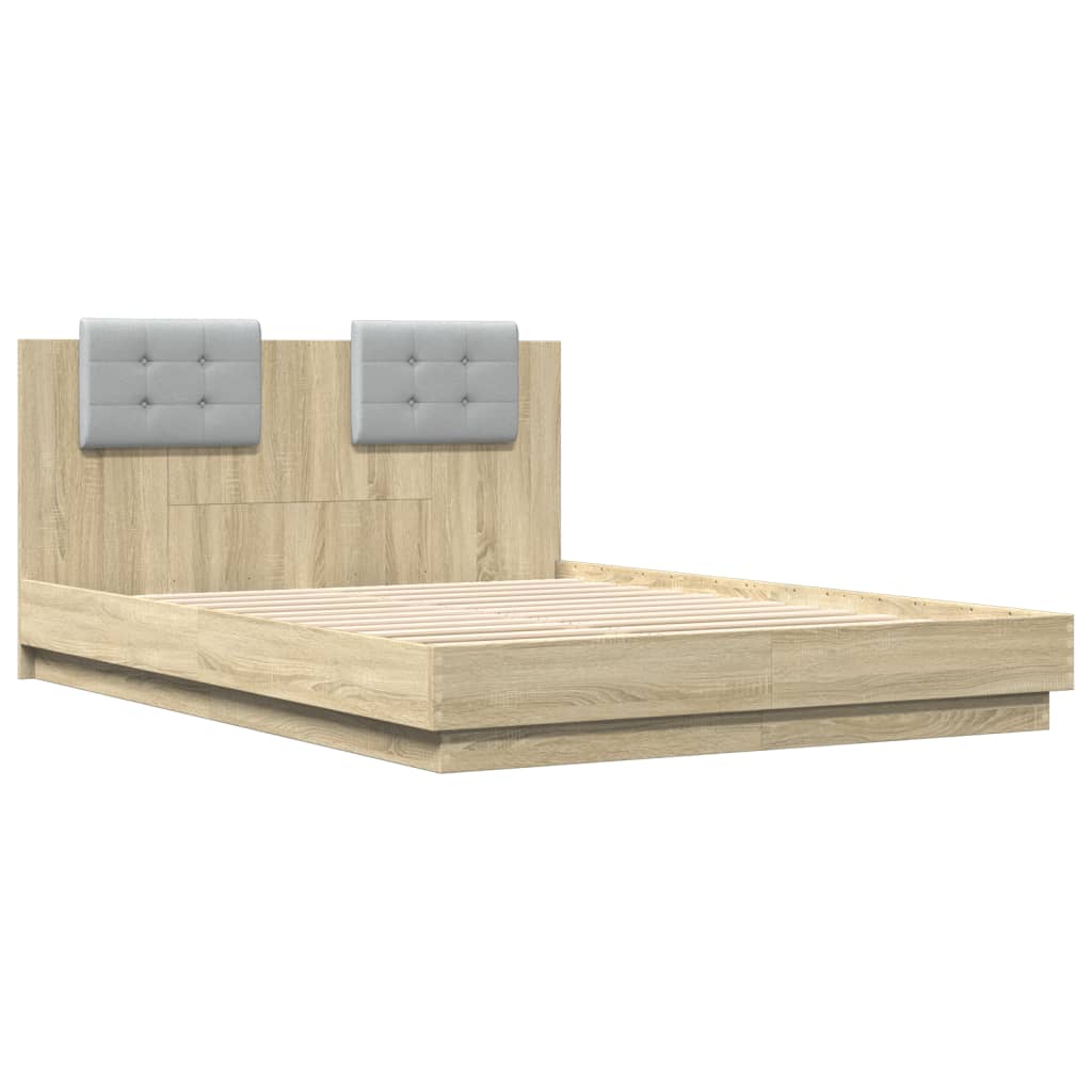 Bed Frame without Mattress 120x200 cm Sonoma oak