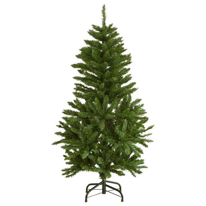 vidaXL Artificial Hinged Christmas Tree 150 LEDs & Ball Set 120 cm 5