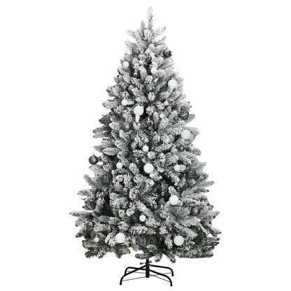 Artificial Christmas Tree LEDs Warm White Green LEDs&white/grey balls