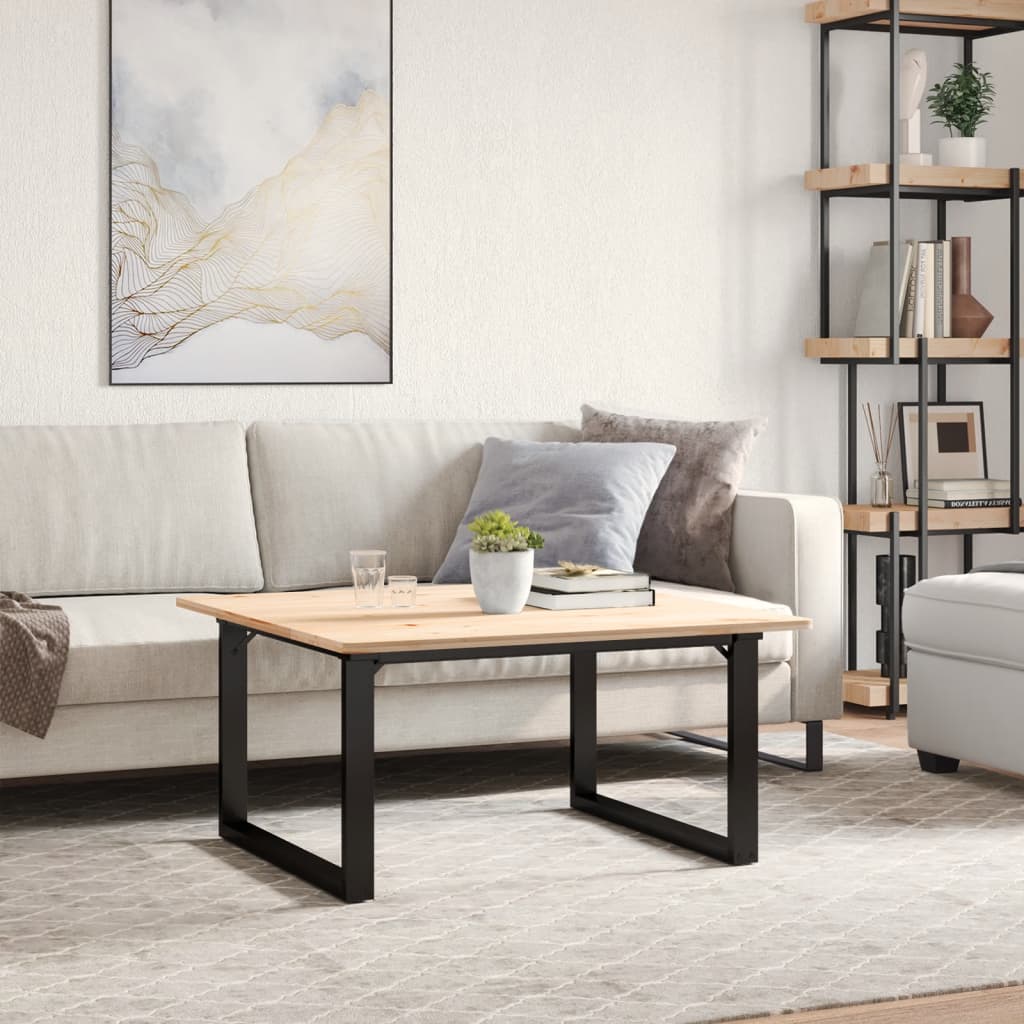 vidaXL Coffee Table Legs O-Frame 80x70x43 cm Steel 3