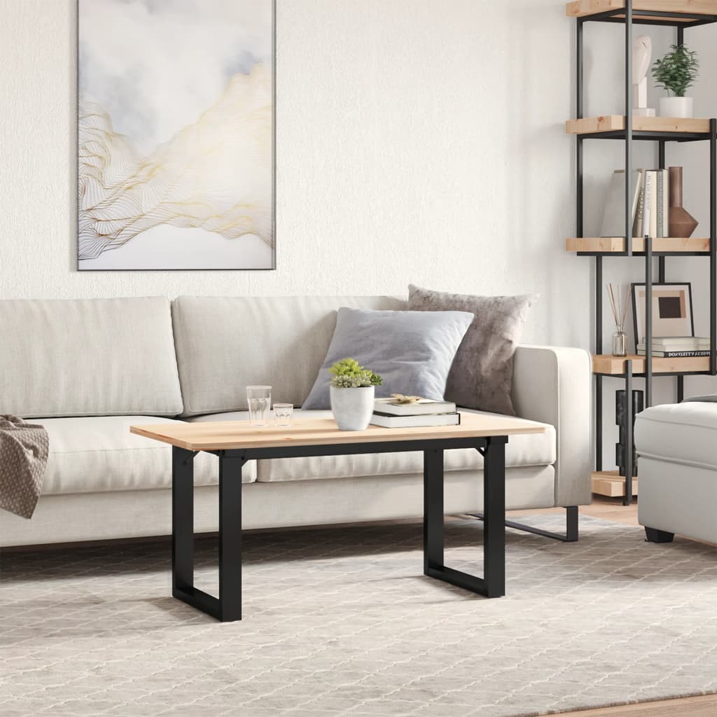 vidaXL Coffee Table Legs O-Frame 80x40x43 cm Steel 3