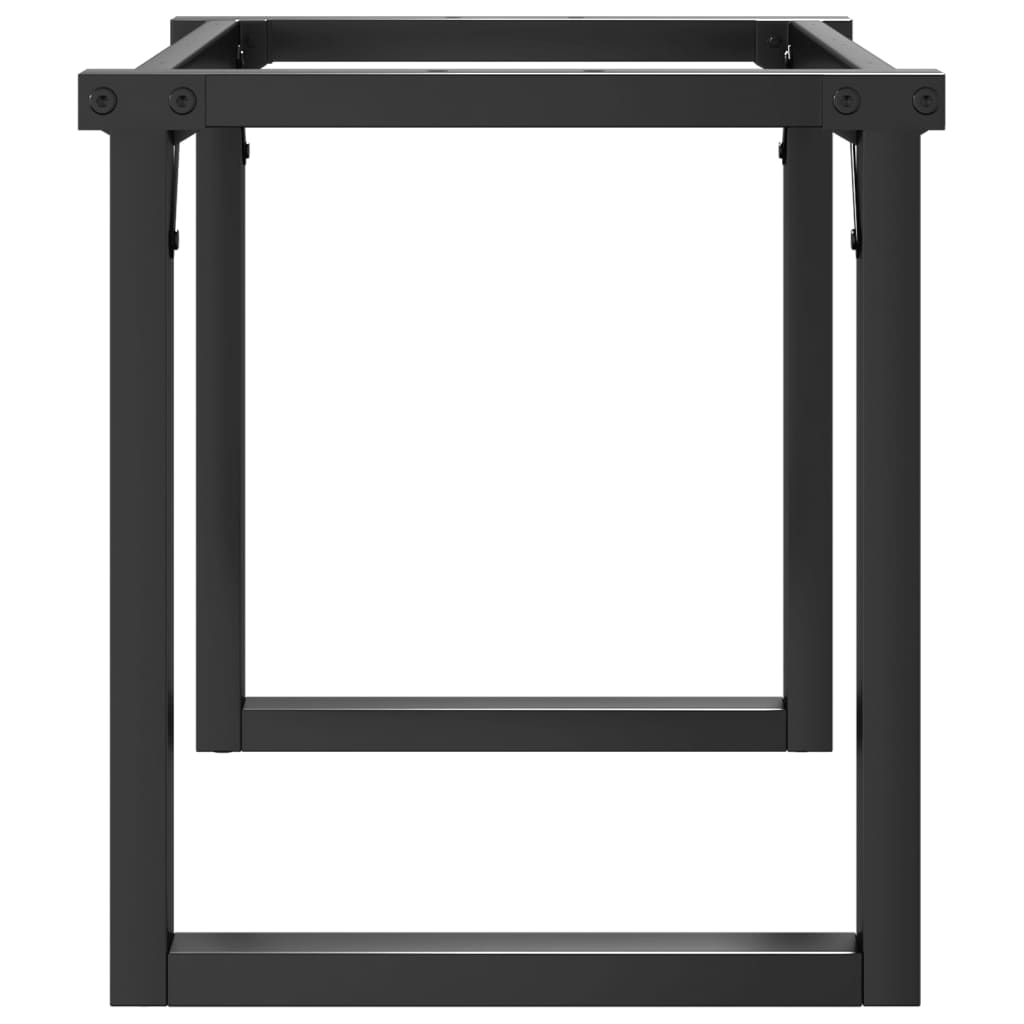 vidaXL Coffee Table Legs O-Frame 80x40x43 cm Steel 6