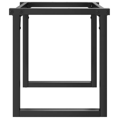 vidaXL Coffee Table Legs O-Frame 80x40x43 cm Steel 6