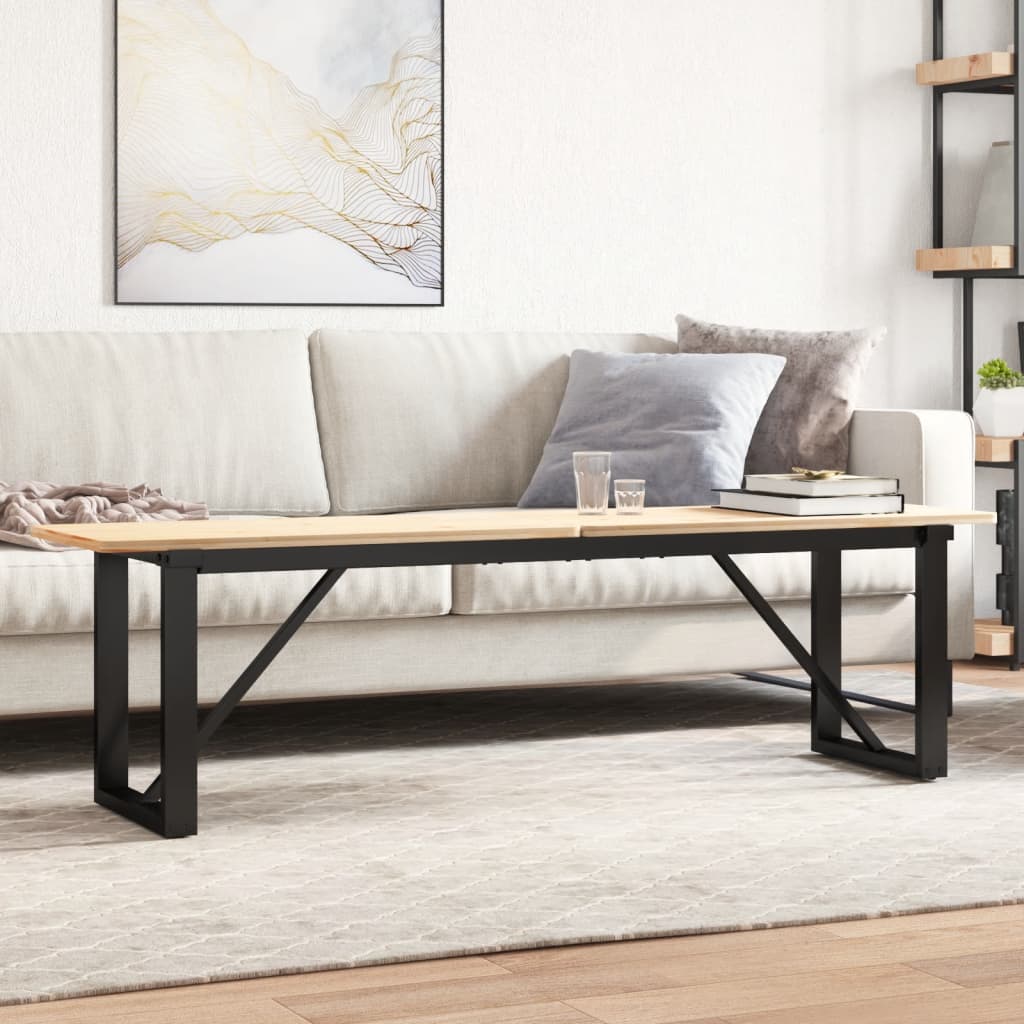 vidaXL Coffee Table Legs O-Frame 140x30x43 cm Steel 3