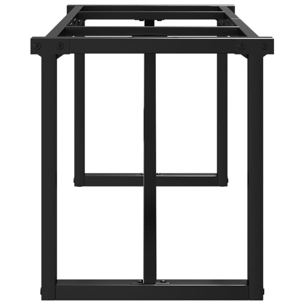 vidaXL Coffee Table Legs O-Frame 140x30x43 cm Steel 5