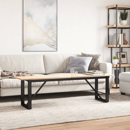 vidaXL Coffee Table Legs O-Frame 140x30x43 cm Steel 1