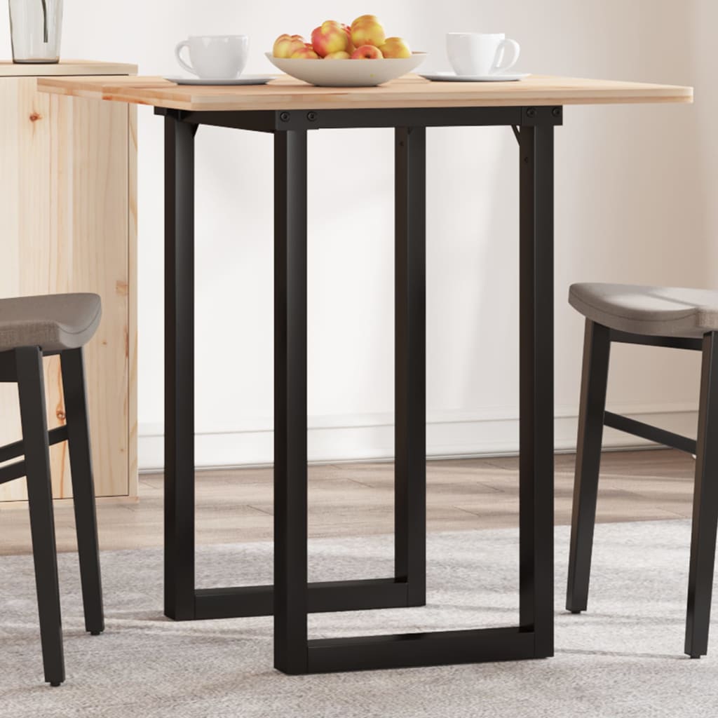 vidaXL Dining Table Legs O-Frame 50x40x73 cm Steel 3