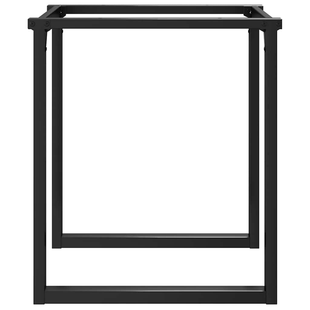 vidaXL Dining Table Legs O-Frame 60x60x73 cm Steel 5