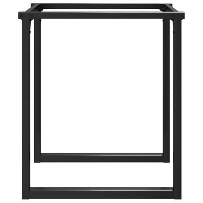 vidaXL Dining Table Legs O-Frame 70x70x73 cm Steel 5