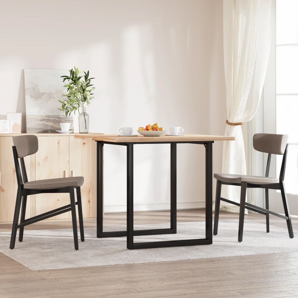 vidaXL Dining Table Legs O-Frame 70x70x73 cm Steel 1