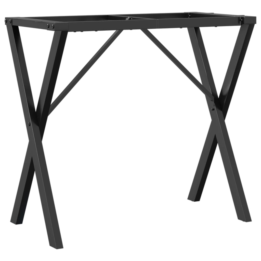 vidaXL Dining Table Legs X-Frame 80x40x73 cm Steel 2