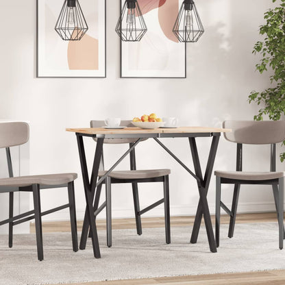 vidaXL Dining Table Legs X-Frame 80x40x73 cm Steel 3