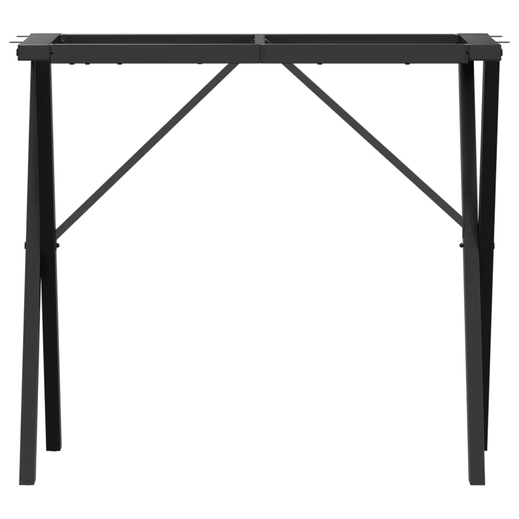 vidaXL Dining Table Legs X-Frame 80x40x73 cm Steel 4