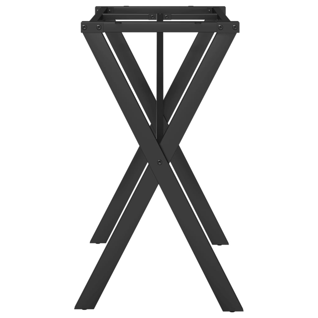 vidaXL Dining Table Legs X-Frame 80x40x73 cm Steel 5