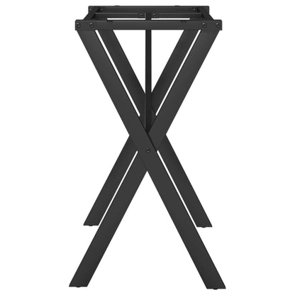 vidaXL Dining Table Legs X-Frame 80x40x73 cm Steel 5