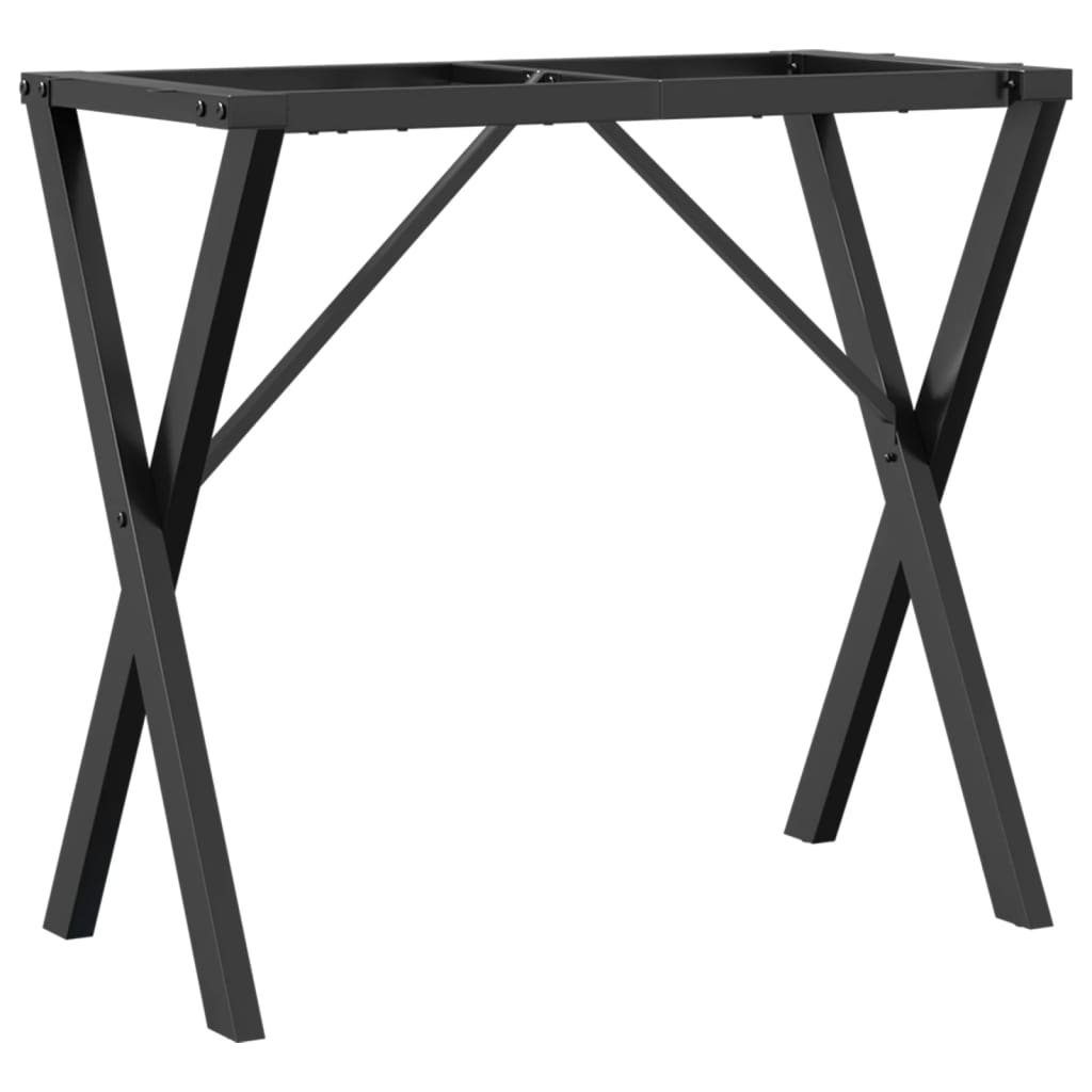 vidaXL Dining Table Legs X-Frame 80x40x73 cm Steel 6