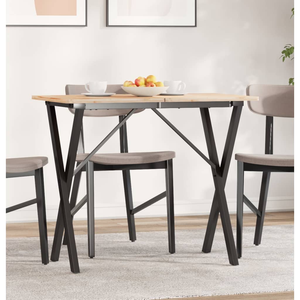 vidaXL Dining Table Legs X-Frame 80x40x73 cm Steel 1