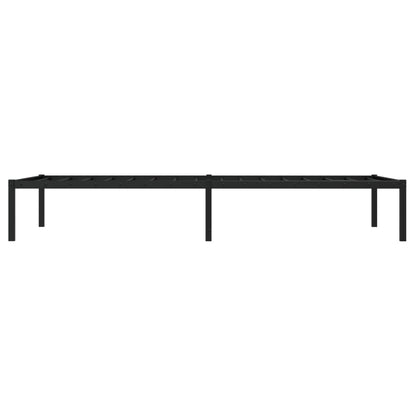 vidaXL Metal Bed Frame without Mattress Black 90x200cm 6