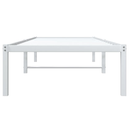 vidaXL Metal Bed Frame without Mattress White 80x200cm 5