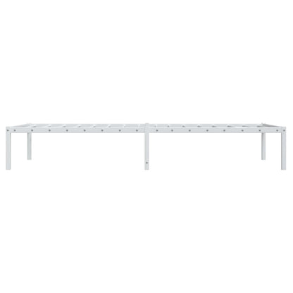 vidaXL Metal Bed Frame without Mattress White 90x200cm 6