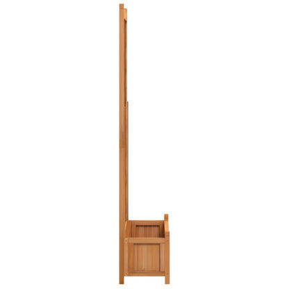 vidaXL Planter with Trellis Brown 90x35x180 cm Solid Wood Fir 5