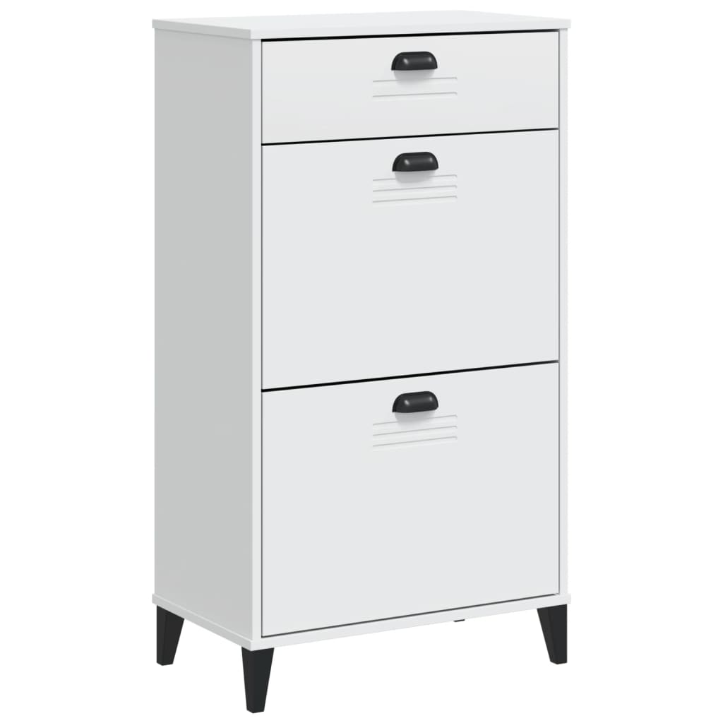 vidaXL Shoe Cabinet VIKEN White Engineered Wood 4