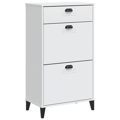 vidaXL Shoe Cabinet VIKEN White Engineered Wood 4