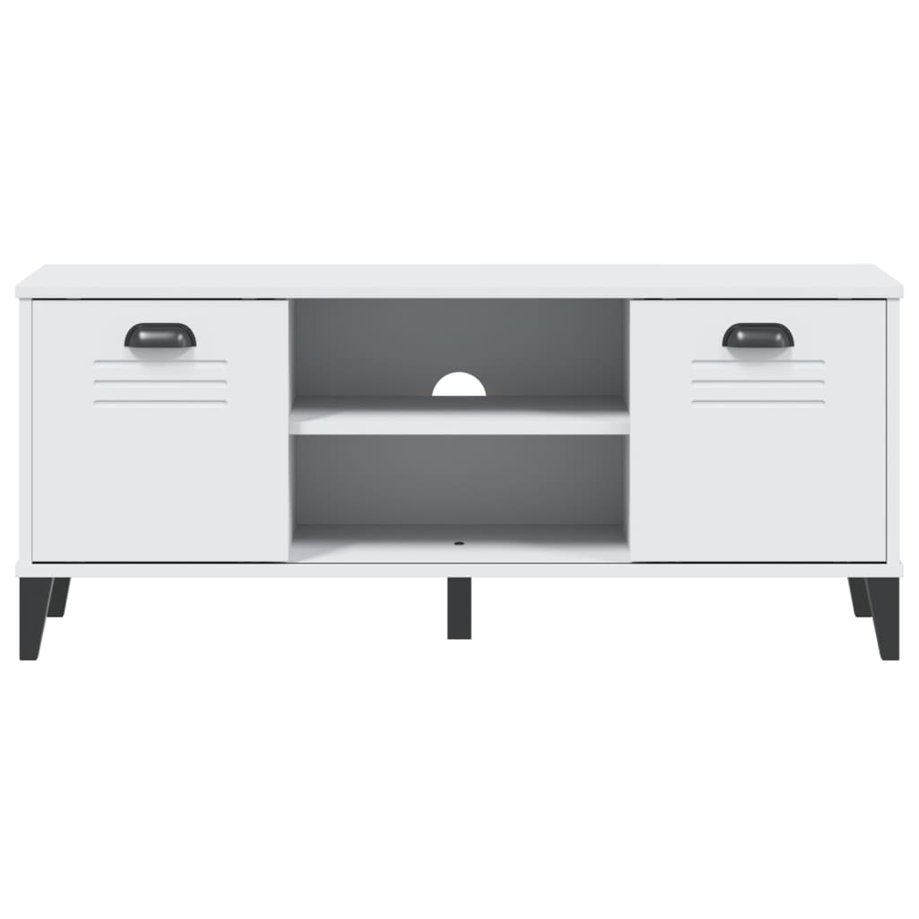vidaXL Shoe Bench VIKEN White 106x35x45 cm Engineered Wood 5