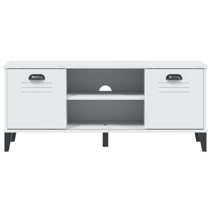 vidaXL Shoe Bench VIKEN White 106x35x45 cm Engineered Wood 5
