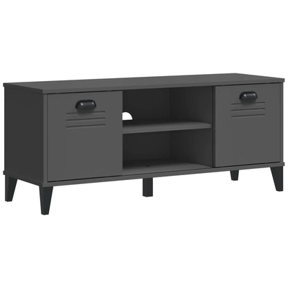 vidaXL Shoe Bench VIKEN Anthracite Grey 106x35x45 cm Engineered Wood 2