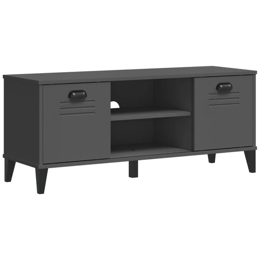 Shoe Bench "VIKEN" 106x35x45 cm Engineered Wood Anthracite grey