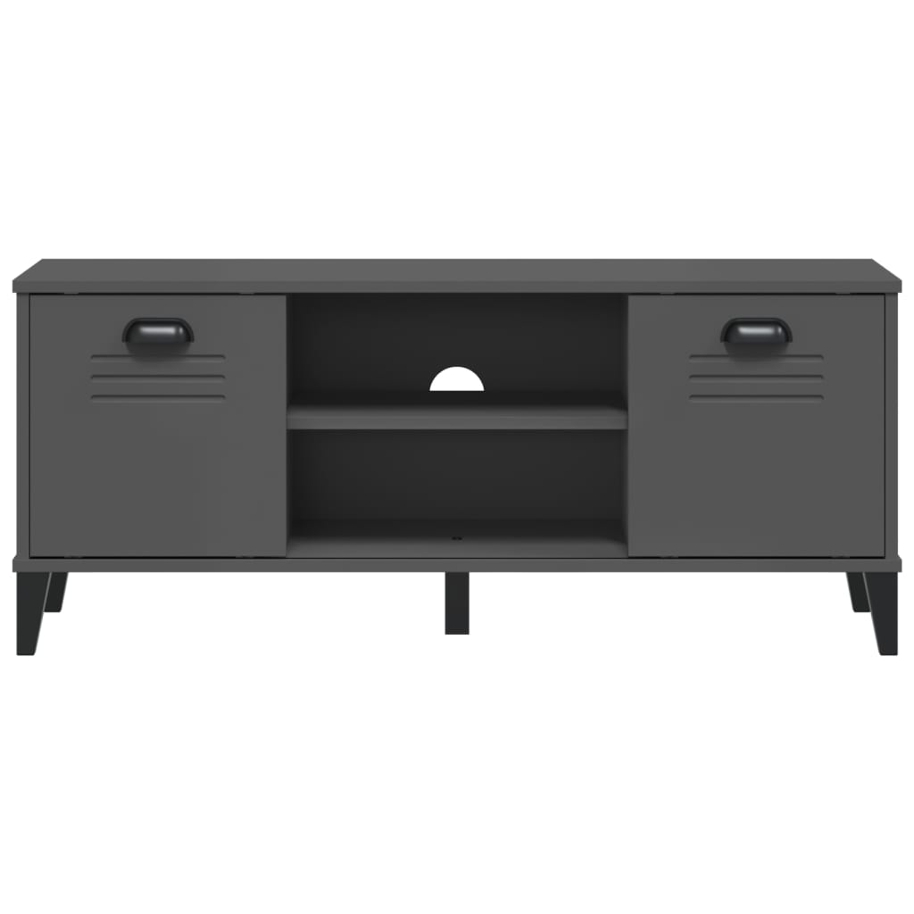 vidaXL Shoe Bench VIKEN Anthracite Grey 106x35x45 cm Engineered Wood 5