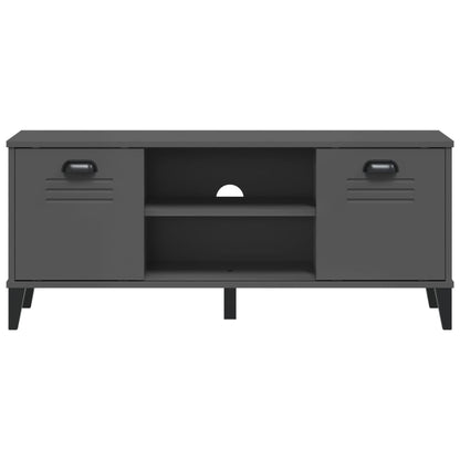 vidaXL Shoe Bench VIKEN Anthracite Grey 106x35x45 cm Engineered Wood 5
