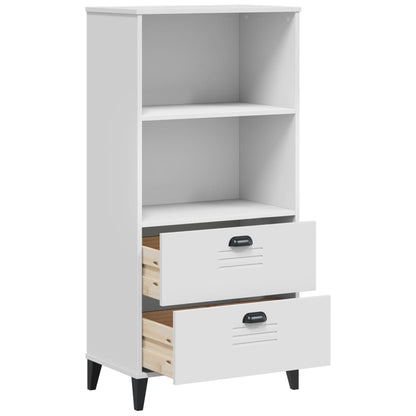 vidaXL Bookcase VIKEN White 60x35x123 cm Engineered Wood 5