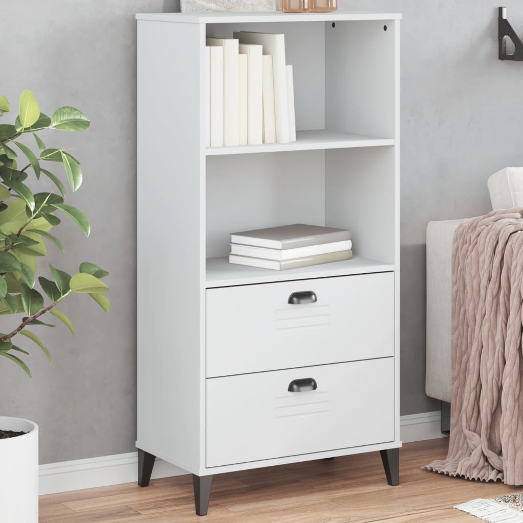 vidaXL Bookcase VIKEN White 60x35x123 cm Engineered Wood 1
