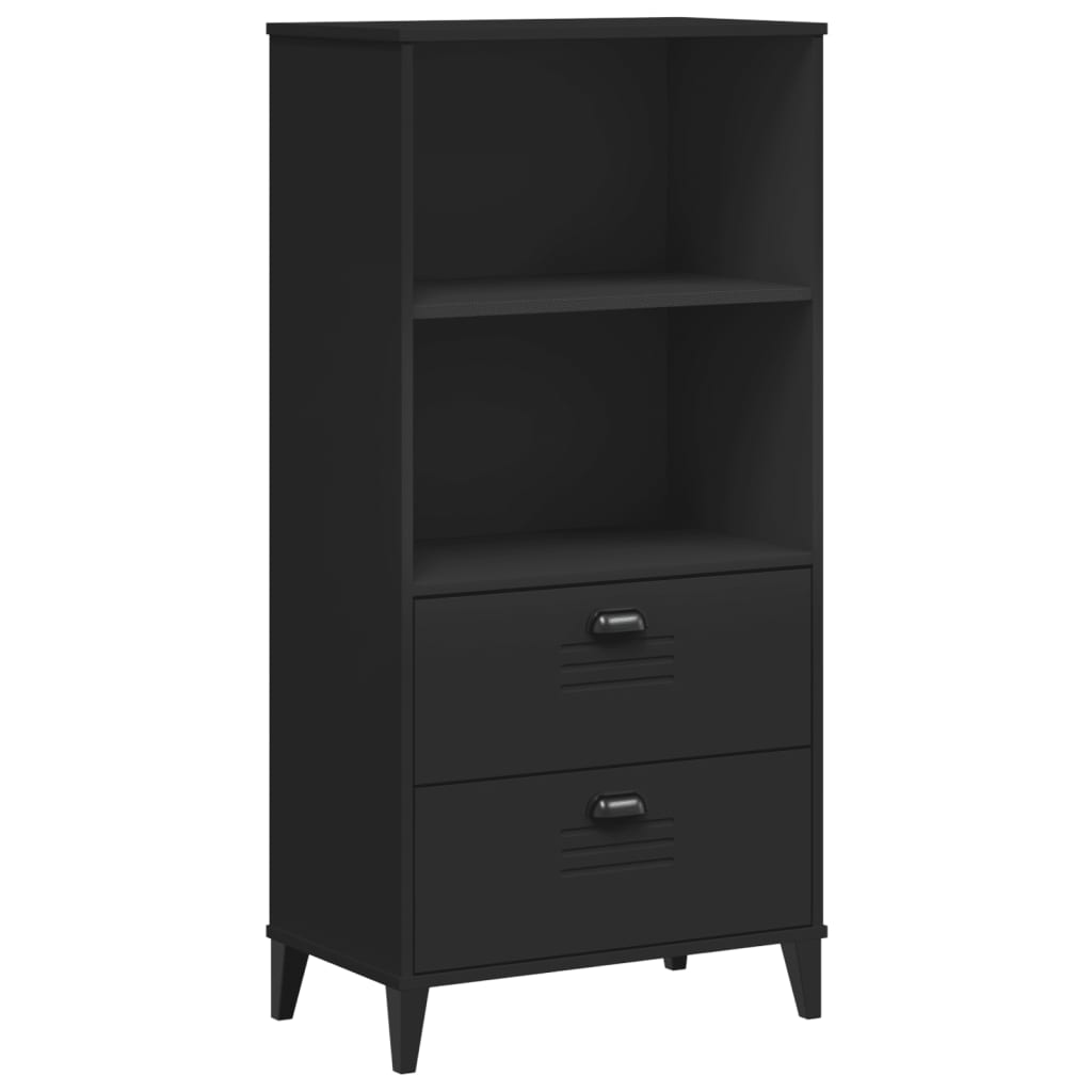 vidaXL Bookcase VIKEN Black 60x35x123 cm Engineered Wood 2