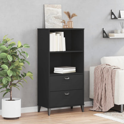 vidaXL Bookcase VIKEN Black 60x35x123 cm Engineered Wood 3