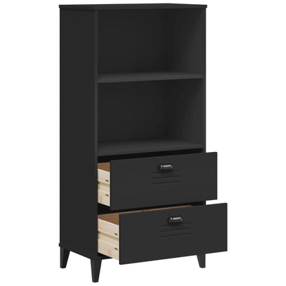 vidaXL Bookcase VIKEN Black 60x35x123 cm Engineered Wood 5