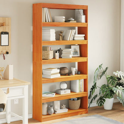 vidaXL Book Cabinet/Room Divider 100x30x103 cm Solid Wood Pine