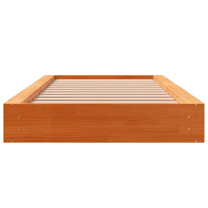 vidaXL Bed Frame | Wax Brown | Solid Pine Wood | Single | Durable | Bed Frame 4