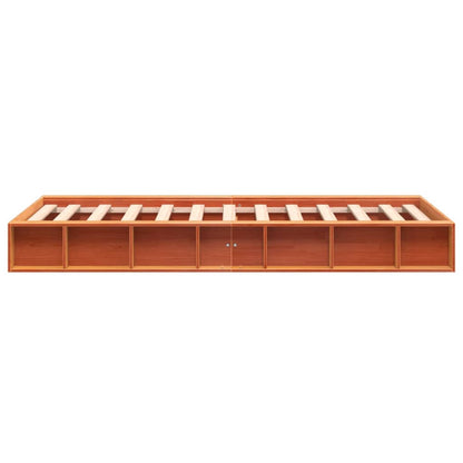 vidaXL Bed Frame | Wax Brown | Solid Pine Wood | Single | Durable | Bed Frame 5