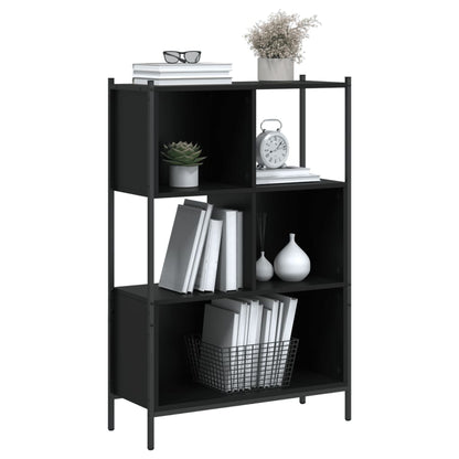 vidaXL Bookcase Black 72x28x109 cm Engineered Wood 4