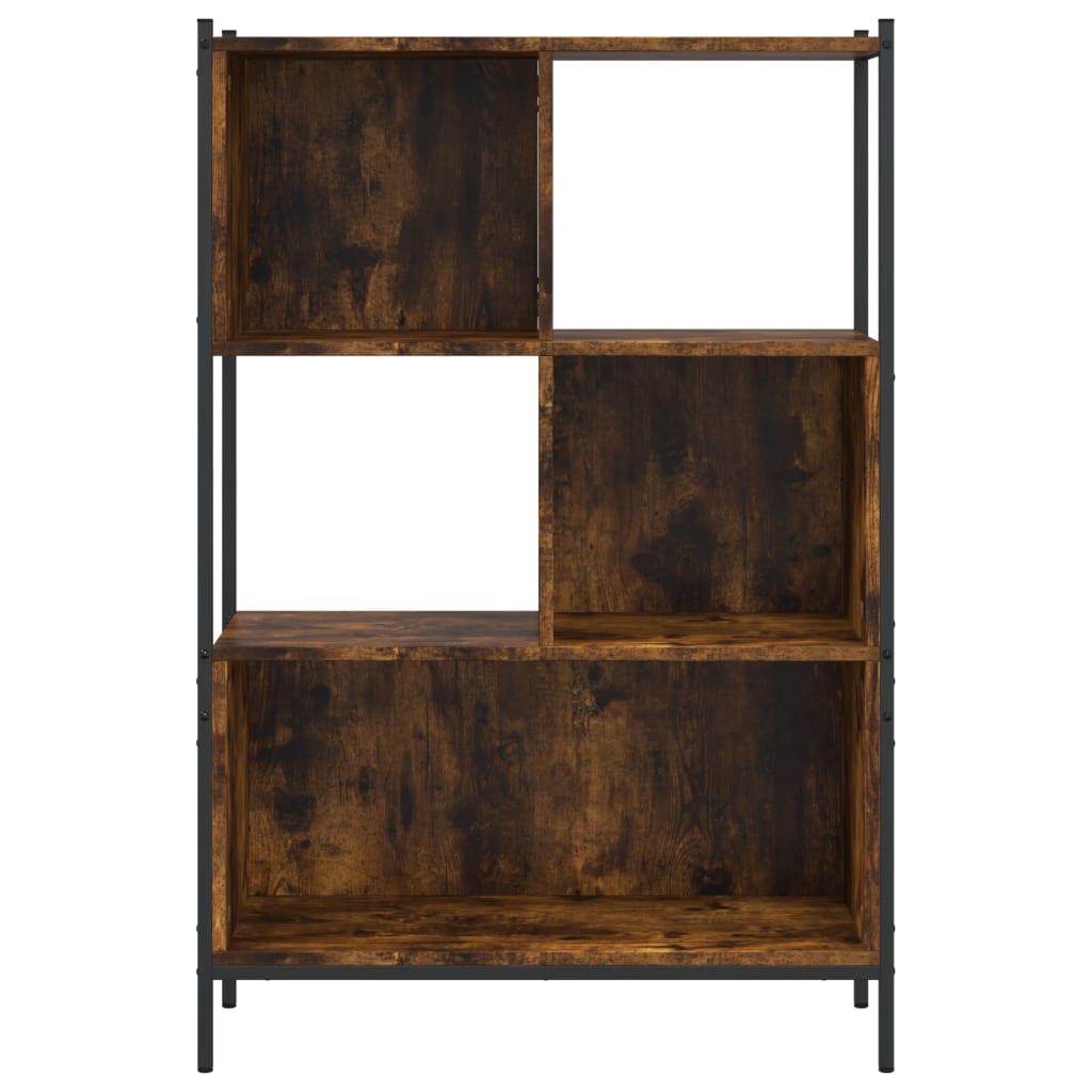 vidaXL Bookcase Smoked Oak 72x28x109 cm Engineered Wood 5