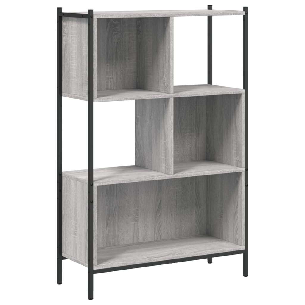 vidaXL Bookcase Grey Sonoma 72x28x109 cm Engineered Wood 2