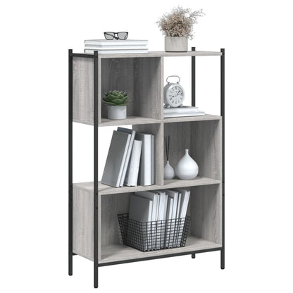vidaXL Bookcase Grey Sonoma 72x28x109 cm Engineered Wood 4