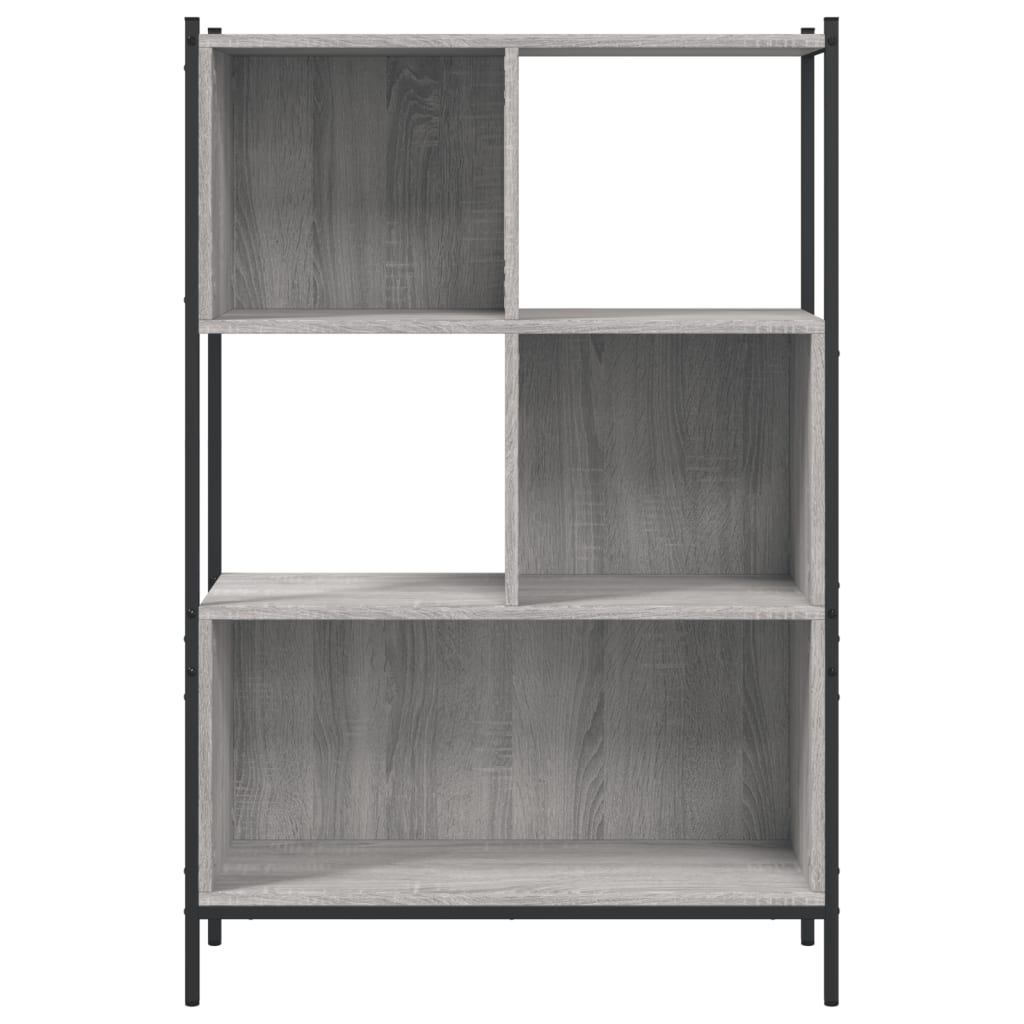 vidaXL Bookcase Grey Sonoma 72x28x109 cm Engineered Wood 5