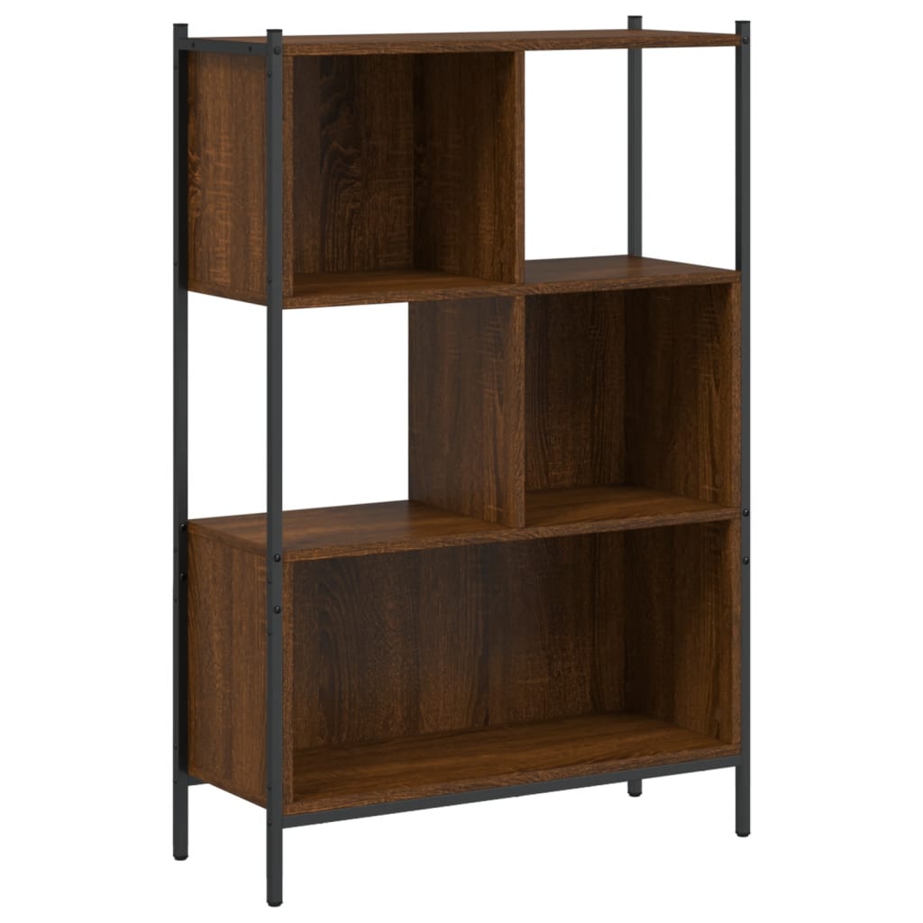 vidaXL Bookcase Brown Oak 72x28x109 cm Engineered Wood 2