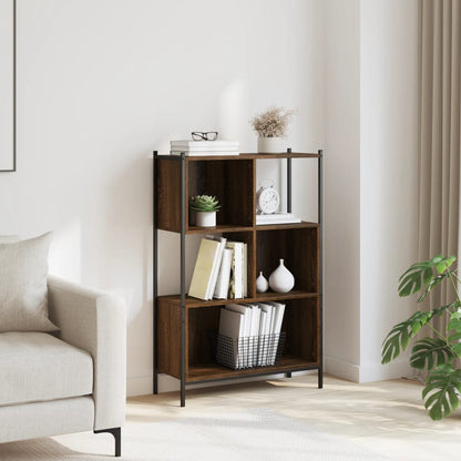 vidaXL Bookcase Brown Oak 72x28x109 cm Engineered Wood 3